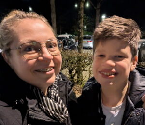 Foto van Floris en begeleider Rowan