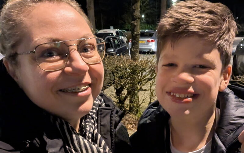 Foto van Floris en begeleider Rowan